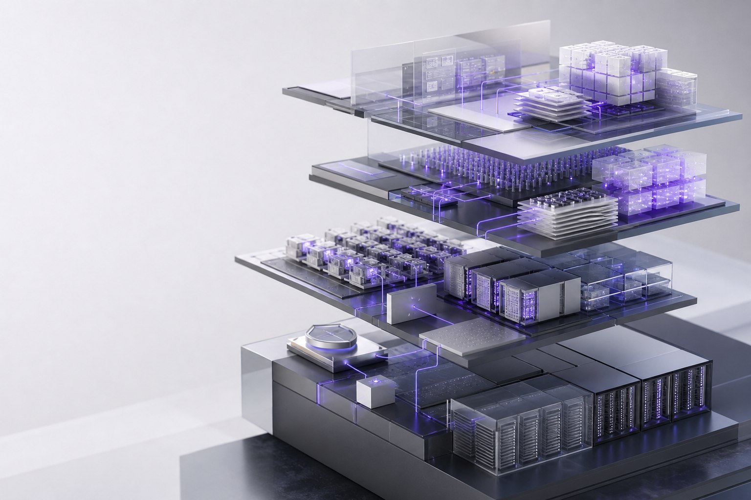 Connected platform ecosystem linking infrastructure and application layers