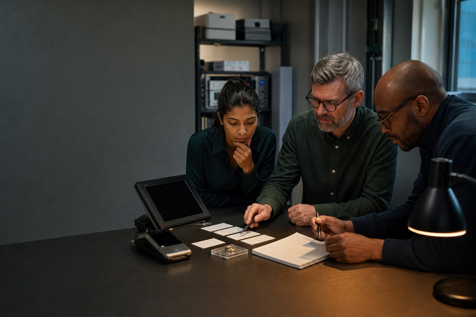 Finance operations team tracing a transaction exception